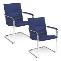 Nowy Styl Besucherstühle Rumba RUMBA CR SP06 blau...
