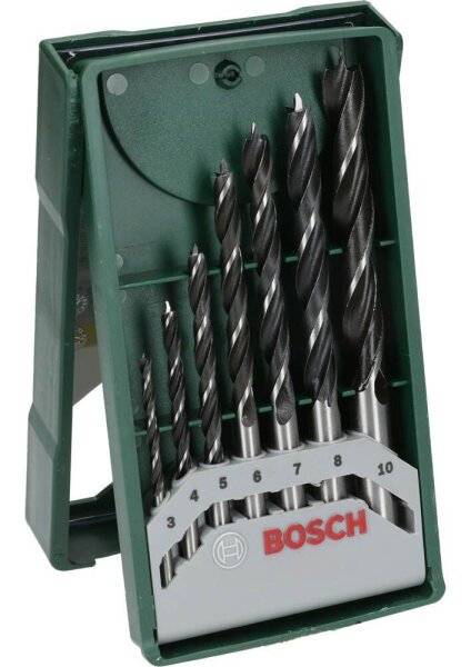 BOSCH Holzbohrer-Set Mini-X-Line, 7-teilig