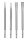 BOSCH Meißel-Set PRO SDS plus-4C, 4-teilig