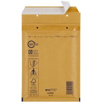 aroFOL® CLASSIC Luftpolstertaschen 3/C braun für DIN A5, 100 St.