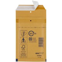 aroFOL® CLASSIC Luftpolstertaschen 1/A braun für DIN A7, 200 St.