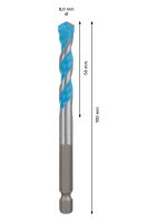 BOSCH Betonbohrer EXPERT HEX-9 Multi Construction, Ø 8,0 mm, 1 St.