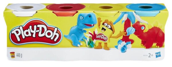 Play-Doh Knete farbsortiert, 4 Farben je 112,0 g