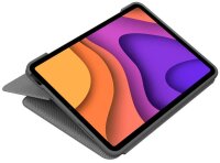 Logitech FOLIO TOUCH Tablet-Tastatur grau geeignet für Apple iPad Air 4. Gen (2020), Apple iPad Air 5. Gen (2022), Apple iPad Air 11" (M2), Apple iPad Air 11" (M3)