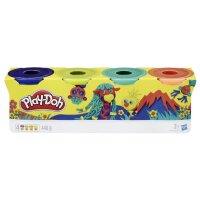 Play-Doh Knete WILD farbsortiert, 4 Farben je 112,0 g