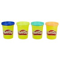 Play-Doh Knete WILD farbsortiert, 4 Farben je 112,0 g