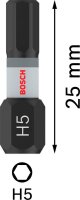 BOSCH Bits PRO Hex Impact, H5, 2 St.