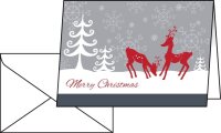 SIGEL Weihnachtskarten Red Deer DS256 DIN A6