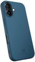 WOODCESSORIES Bio Case Handy-Cover für Apple iPhone 16 navy