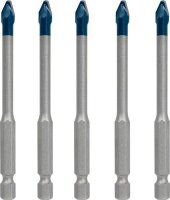 BOSCH Fliesenbohrer-Set EXPERT HEX-9 HardCeramic, 5-teilig