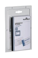 10 DURABLE Namensschilder mit Nadel 9,0 x 5,4 cm
