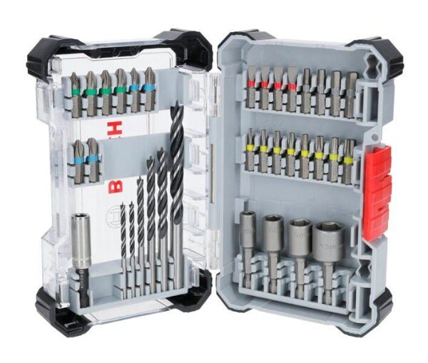 BOSCH Bohrer- und Bit-Set Extra Hard and PRO Wood, 35-teilig