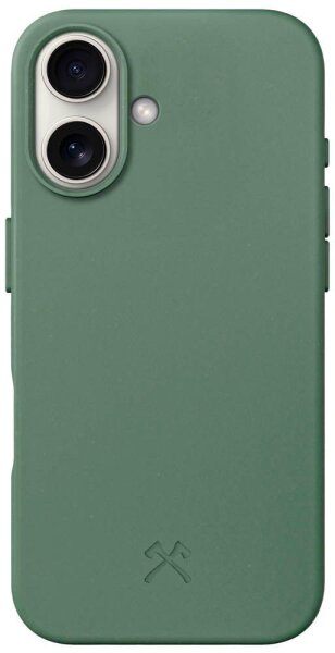 WOODCESSORIES Bio Case Handy-Cover für Apple iPhone 16 grün