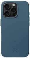 WOODCESSORIES Bio Case Handy-Cover für Apple iPhone 16 Pro navy