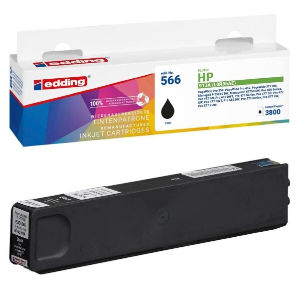 edding EDD-566 schwarz Druckerpatrone kompatibel zu HP 913A (L0R95AE)