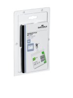 5 DURABLE Namensschilder mit Clip 9,0 x 6,0 cm