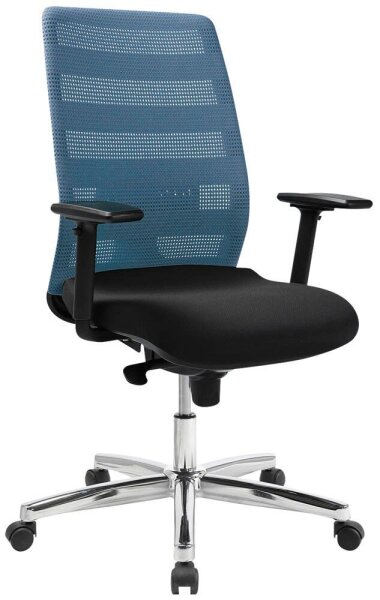 Topstar Bürostuhl AirPoint II, AP39TW2MT0CX6 Kunststoff blau, Gestell chrom