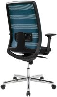 Topstar Bürostuhl AirPoint II, AP39TW2MT0CX6 Kunststoff blau, Gestell chrom