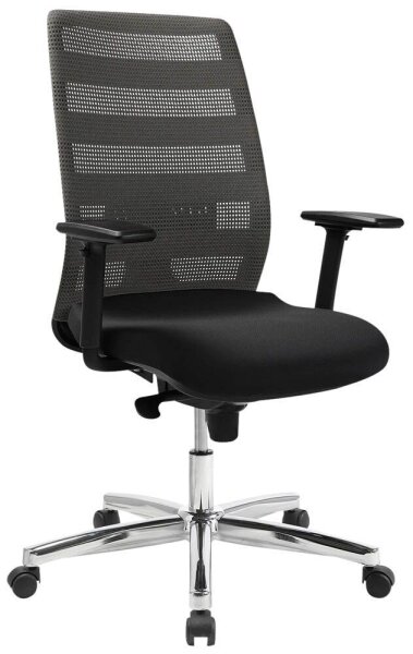 Topstar Bürostuhl AirPoint II, AP39TW2MT0CX3 Kunststoff grau, Gestell chrom