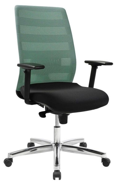 Topstar Bürostuhl AirPoint II, AP39TW2MT0CX5 Kunststoff grün, Gestell chrom