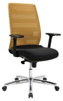 Topstar Bürostuhl AirPoint II, AP39TW2MT0CX9 Kunststoff gelb, Gestell chrom