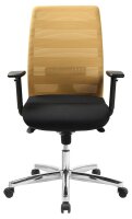 Topstar Bürostuhl AirPoint II, AP39TW2MT0CX9 Kunststoff gelb, Gestell chrom