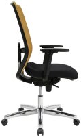 Topstar Bürostuhl AirPoint II, AP39TW2MT0CX9 Kunststoff gelb, Gestell chrom
