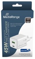 MediaRange 45W USB A/USB C Quick Charge Ladeadapter...