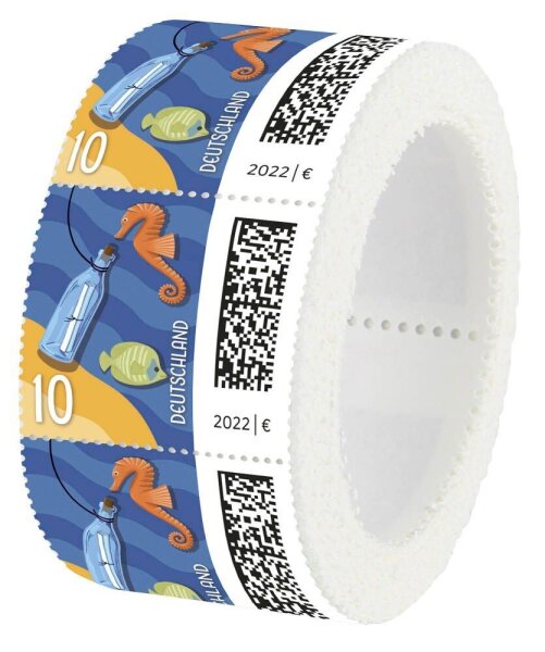 Deutsche Post 0,10 € Briefmarken "Flaschenpost" nassklebend, 200 St.