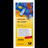 Deutsche Post 0,10 € Briefmarken "Flaschenpost" nassklebend, 200 St.