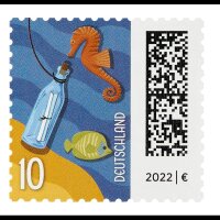 Deutsche Post 0,10 € Briefmarken "Flaschenpost" nassklebend, 200 St.