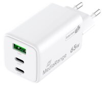 MediaRange 65W USB A/USB C Quick Charge Ladeadapter...