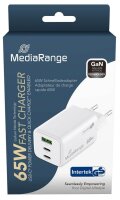 MediaRange 65W USB A/USB C Quick Charge Ladeadapter...