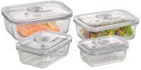 caso® Vakuumbehälter-Set VacuBoxx E-Set transparent 0,37/0,6/1,0/1,5 l, 1 Set