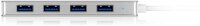 RaidSonic ICY BOX® USB-Hub IB-HUB1425-C3 4-fach silber