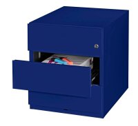 BISLEY Note Rollcontainer oxfordblau 3 Auszüge 42,0 x 56,5 x 49,5 cm