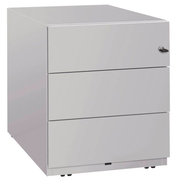 BISLEY Note Rollcontainer lichtgrau 3 Auszüge 42,0 x 56,5 x 49,5 cm