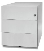 BISLEY Note Rollcontainer lichtgrau 3 Auszüge 42,0 x 56,5 x 49,5 cm