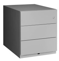 BISLEY Note Rollcontainer silber 3 Auszüge 42,0 x...