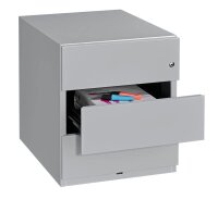 BISLEY Note Rollcontainer silber 3 Auszüge 42,0 x 56,5 x 49,5 cm