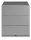 BISLEY Note Rollcontainer silber 3 Auszüge 42,0 x 56,5 x 49,5 cm