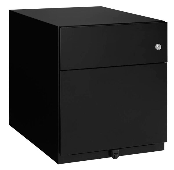 BISLEY Note Rollcontainer schwarz 2 Auszüge 42,0 x 56,5 x 49,5 cm