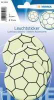 HERMA Leuchtaufkleber Ball, leuchtgrün, 3 Etiketten