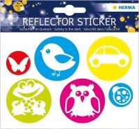 HERMA reflektierende Aufkleber Kreise mit Bild, 6 St.