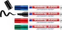 edding 3300 Permanentmarker farbsortiert 1,0 - 5,0 mm, 4 St.