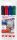 edding 3300 Permanentmarker farbsortiert 1,0 - 5,0 mm, 4 St.