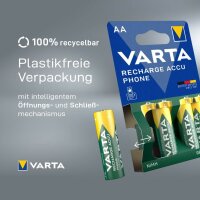 VARTA Akkus RECHARGE ACCU Phone Ni-MH Mignon AA 1.600 mAh, 2 St.