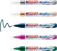 edding 5100 festlich Acrylstift farbsortiert 2,0 - 3,0...