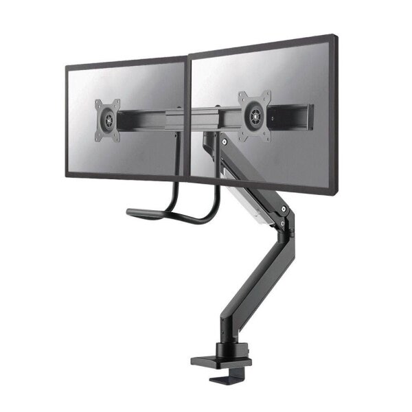 Neomounts Monitor-Halterung NM-D775DXBLACK schwarz für 2 Monitore, Tischklemme, Tischbohrung