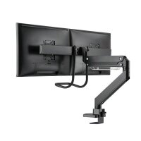 Neomounts Monitor-Halterung NM-D775DXBLACK schwarz für 2 Monitore, Tischklemme, Tischbohrung